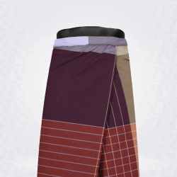 Rust Orange Checked Cotton lungi